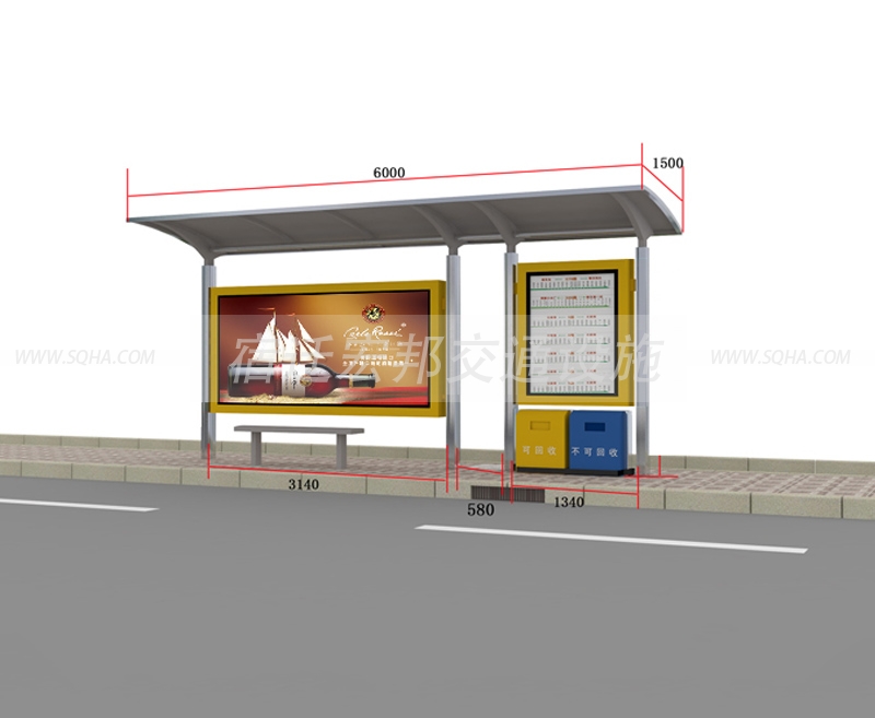 鄉(xiāng)鎮(zhèn)公交車(chē)候車(chē)亭圖