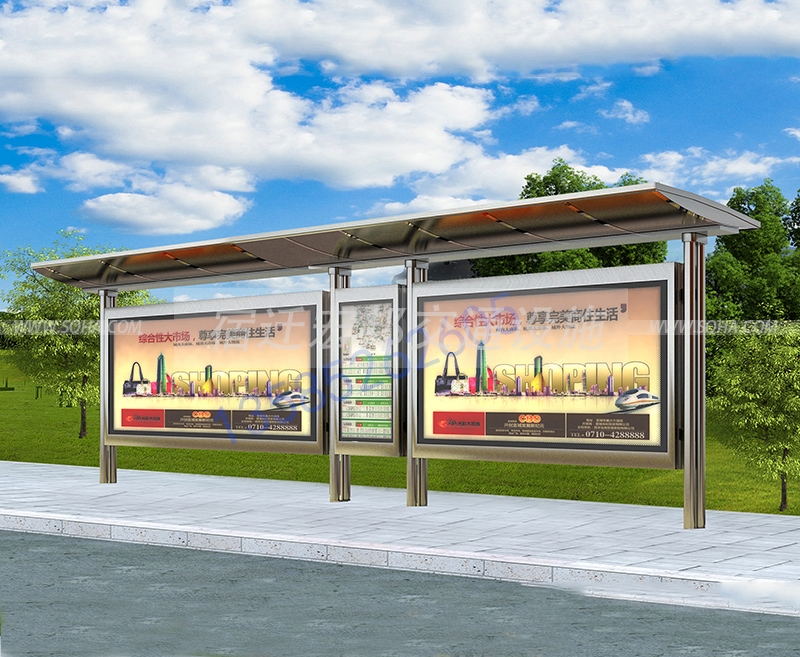 公交站臺(tái)候車亭圖 公交站臺(tái)候車亭圖